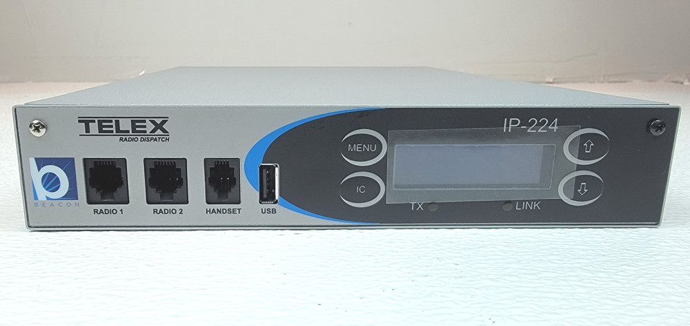 TELEX IP-224 Dual IP Remote Adapter Panel w/ Power Adapter