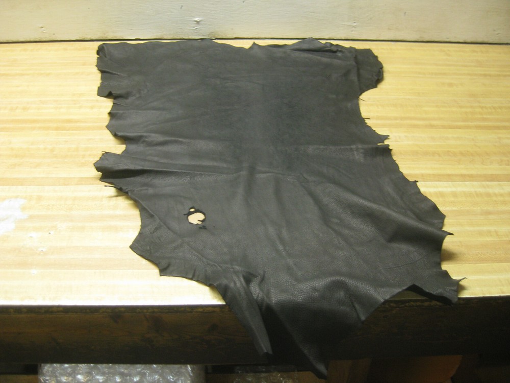 Top Grain Black Deer Leather # 0009052 ROW 75