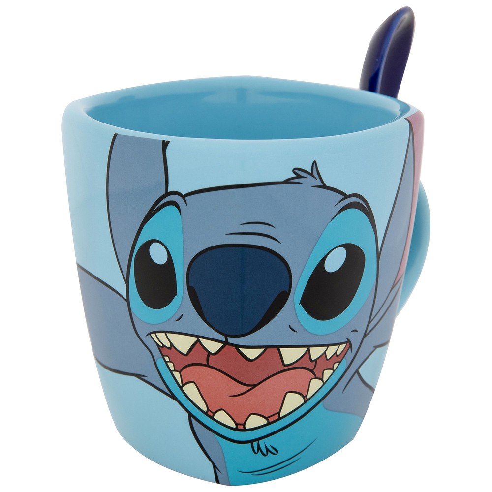Lilo & Stitch 626 11oz Mug With Spoon Blue