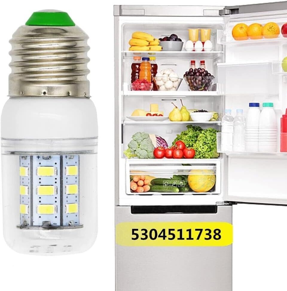 2Pcs LED Refrigerator Light Corn Bulb E27 3.5W For Frigidaire Kenmore 5304511738