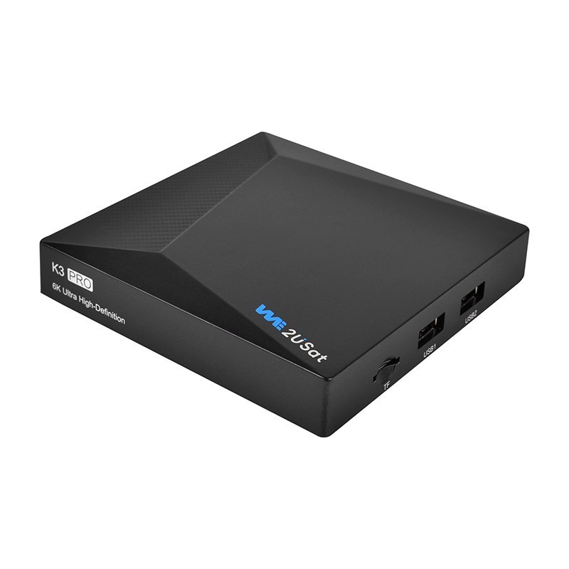We2USat K3 PRO Android Smart TV Box 2026 Media Player Bluetooth Voice Control US