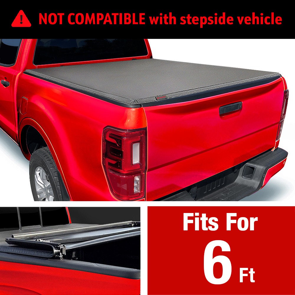 Soft Tri-fold Tonneau Cover for 82-13 Ranger 6' Bed