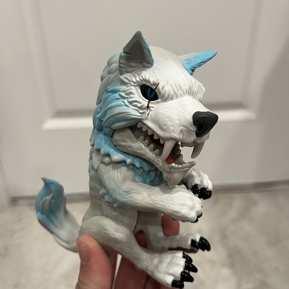 Untamed Dire Wolf Fingerling Blizzard Blue & White Interactive WowWee Tested