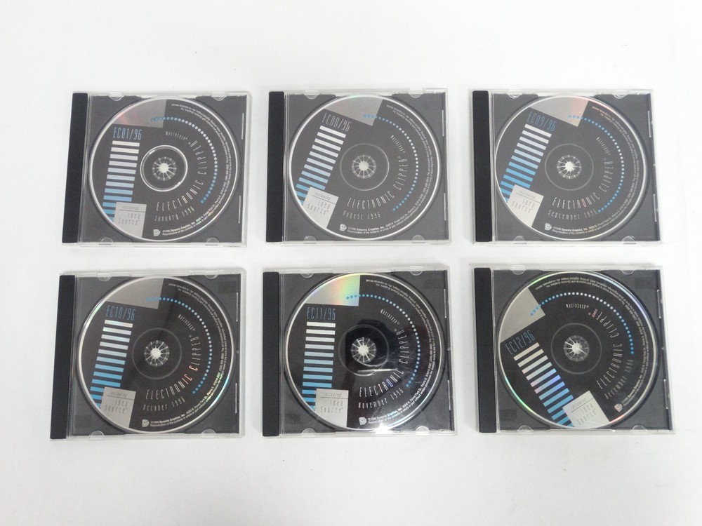 Dynamic Graphics Electronic Clipper Clip Art Library Jan. & Aug. - Dec. 1996