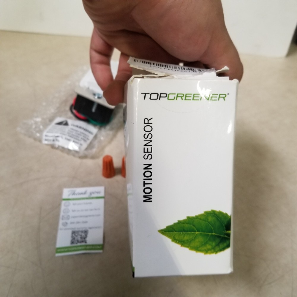 TOPGREENER TDOS5-W Motion Sensor Light Switch, PIR Sensor Switch