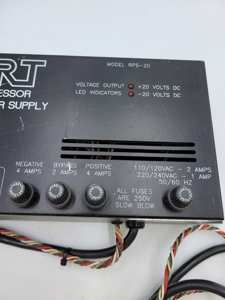Smart RPS-20 Stereo Processor Regulated Power Supply Used Black