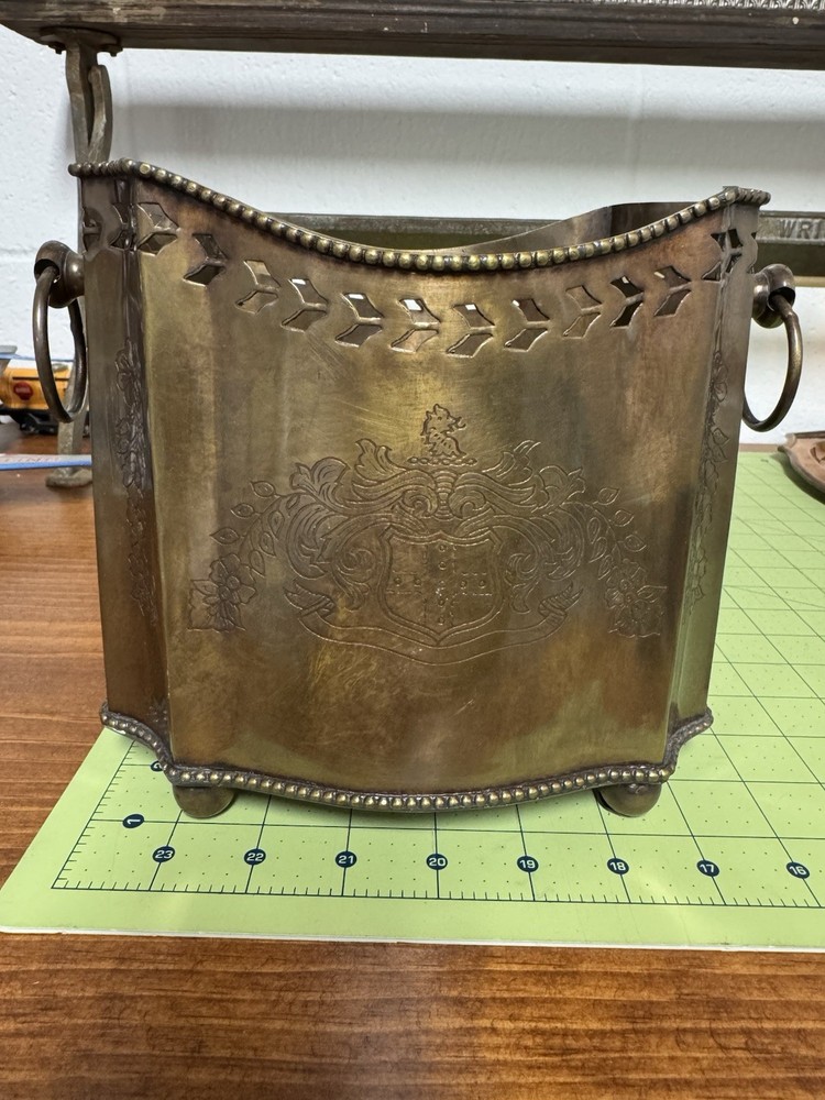 Tin Decorative Container. Use for Flowers Or Other Plants