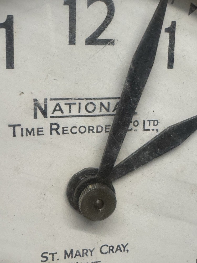 National Time Recorder Clocking In machine
