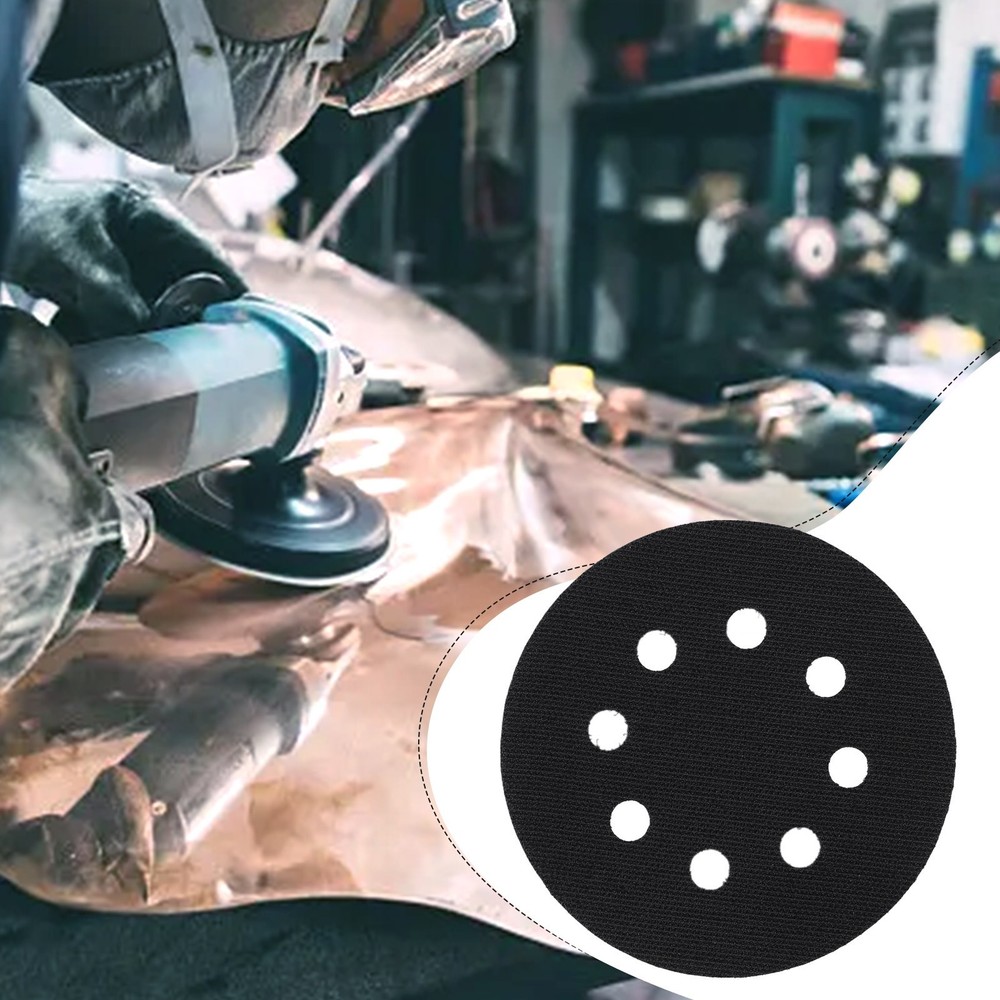 Convenient Flocking Protection Pad for Sanding Discs (5 Inch 8 Hole Design)
