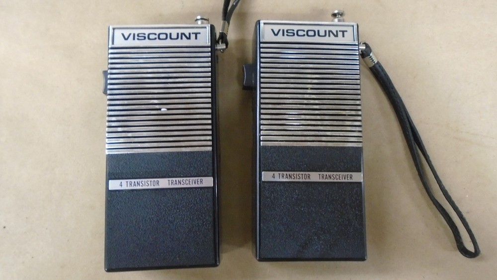 Viscount Transceiver Model WT410 4 Transistor Walkie Talkie