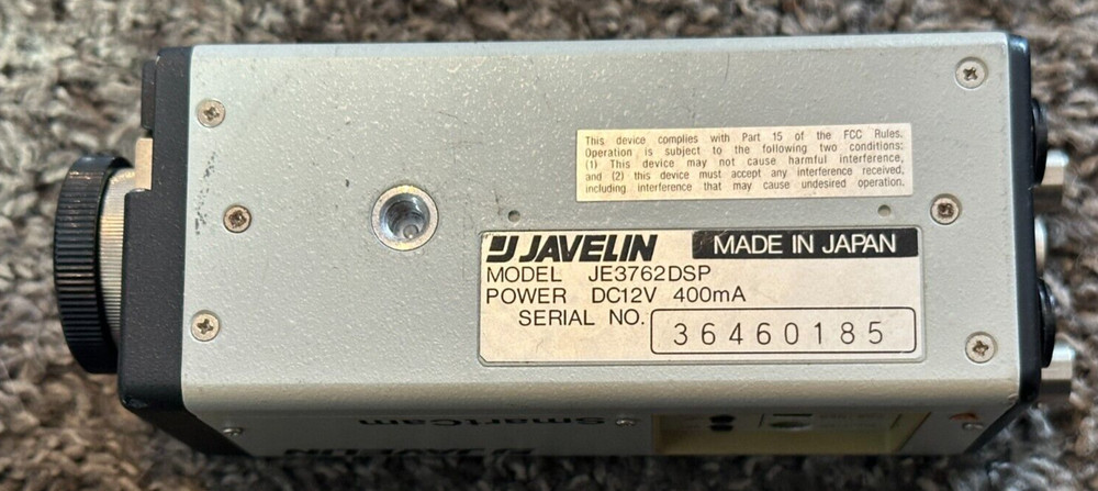 JavelinJavelin SmartCam (model: JE3762DSP) Microscope Camera in Box