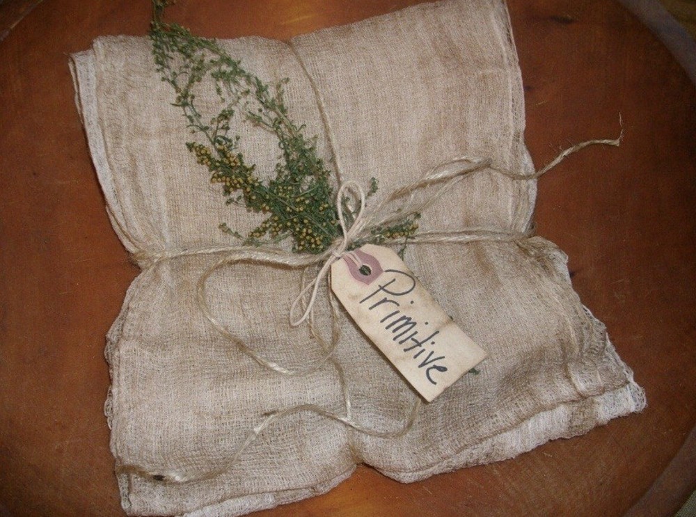 2 Yards Of Primitive Stained Cheesecloth