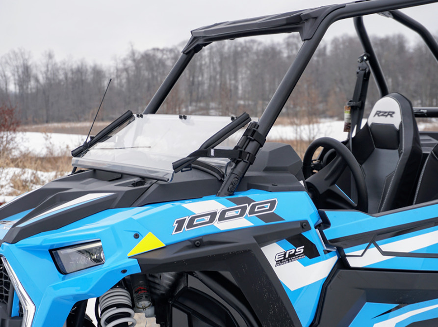 Polaris RZR Turbo-S Scratch Resistant Folding Windshield