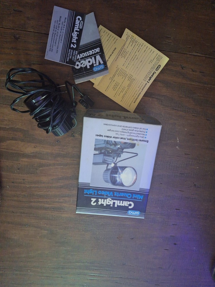 Vintage Sima CamLight 2 Mini Quartz Video Camera