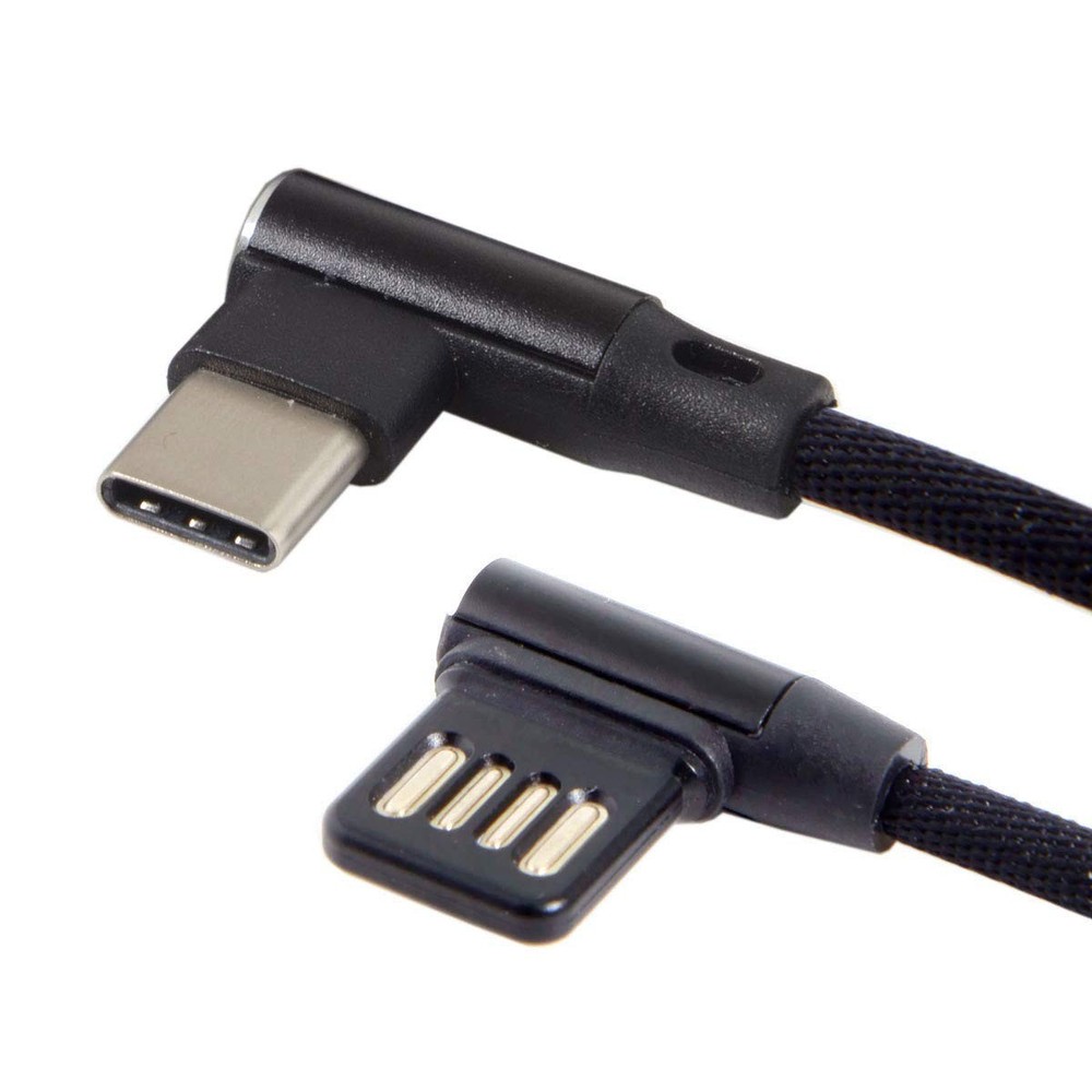 cablecc USB-C 3.1 Type-C to Left Type-C, Black USB2.0
