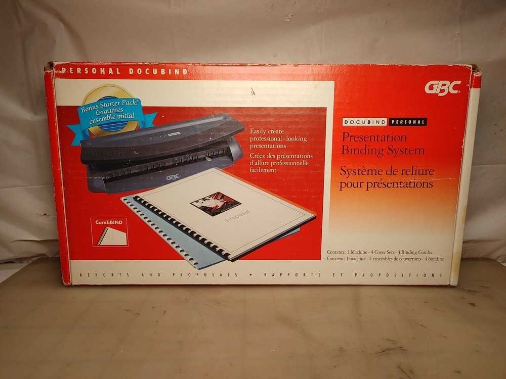 GBC Docubind Personal Presentation Binding System Machine Book Binder  #7704100