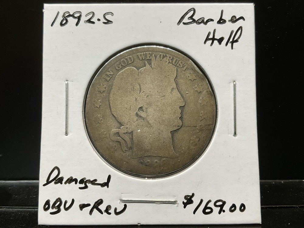 1892-S Barber Half