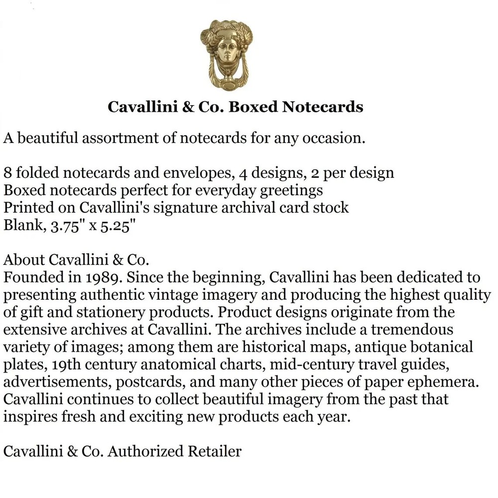 Cavallini & Co. Botanical Boxed Notecards, Assorted