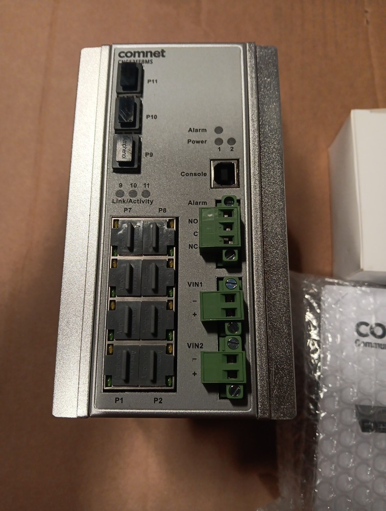 New ComNet CNGE3FE8MS Hardened Managed Layered 11 Port 2+ Ethernet Switch