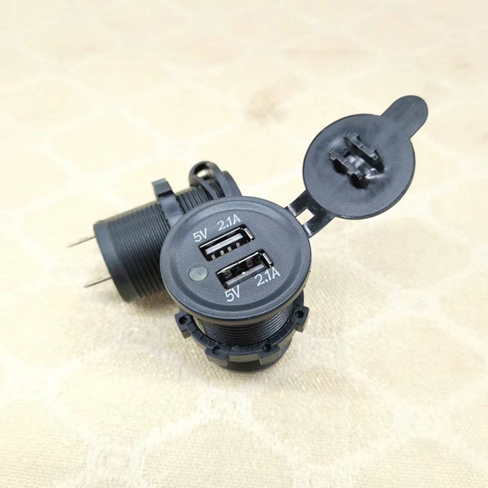 USB Socket Dual USB Chargers For 12-24V Voltage Vehicles USB Data Cable