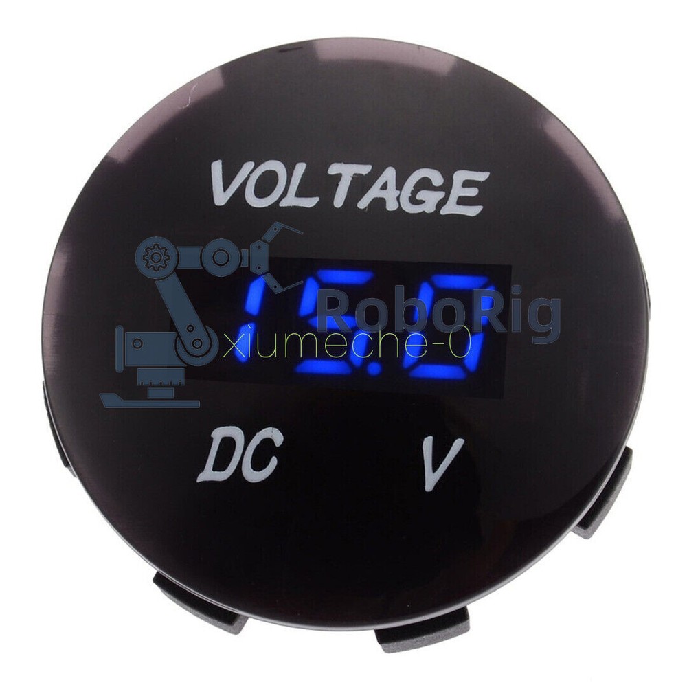 DC 12V-24V LED Panel Digital Voltage Meter Display Voltmeter Car Motorcycle B