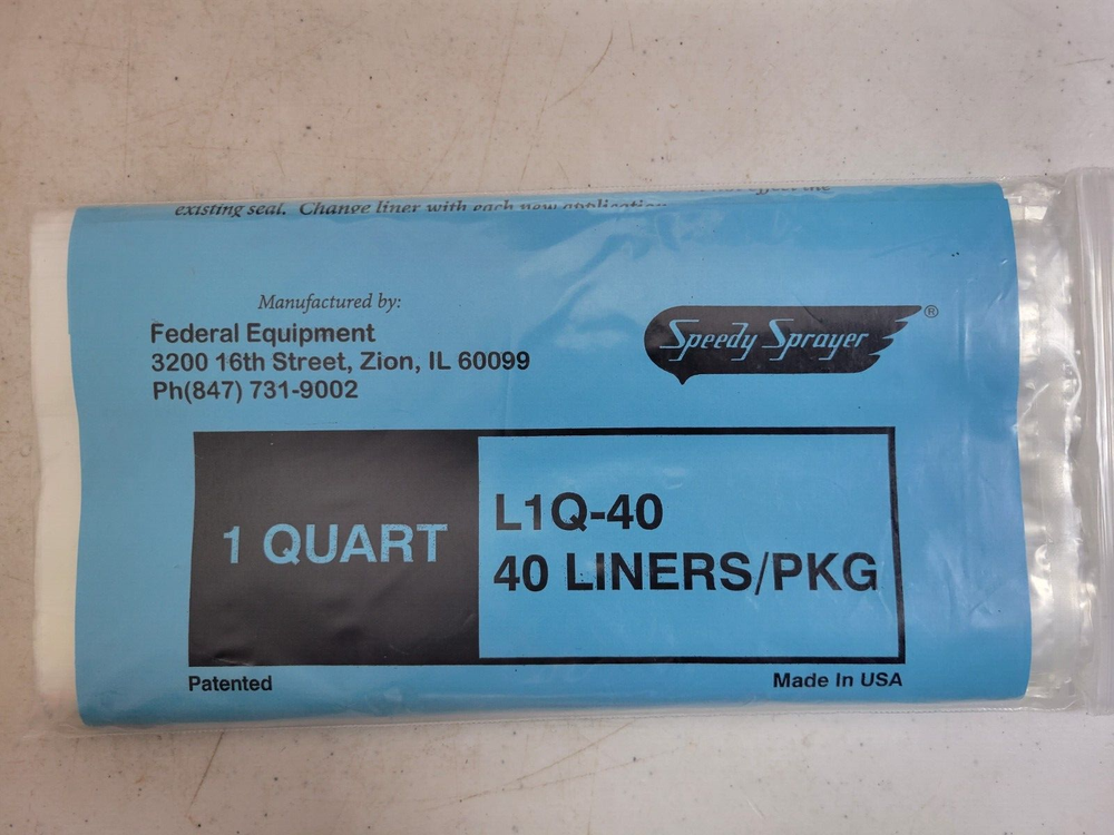 SPEEDY SPRAYER L1Q-40 40 LINERS/1 QUART