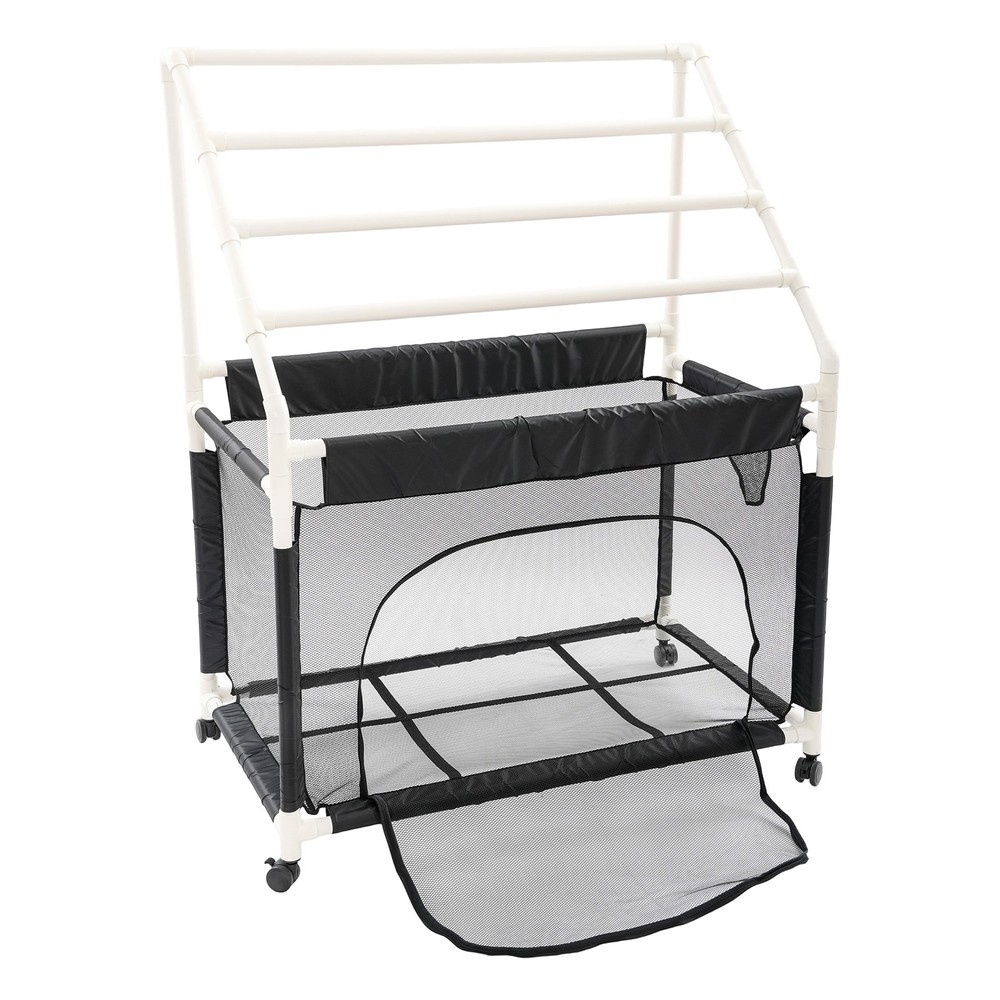 Rolling Pool Noodle Storage Organizer Bin with Mesh