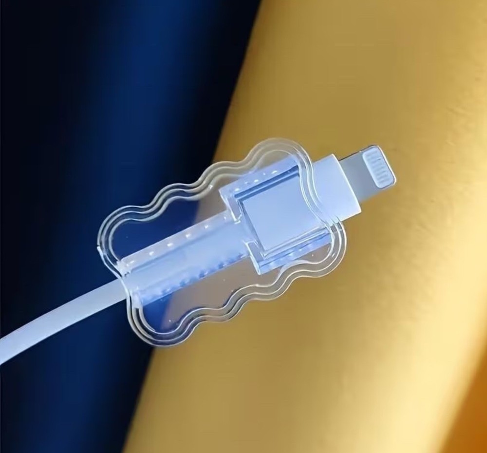 Mini 2 in 1 Data Cable Protector Cover, 2 Pack Cable Winder Protection Tool