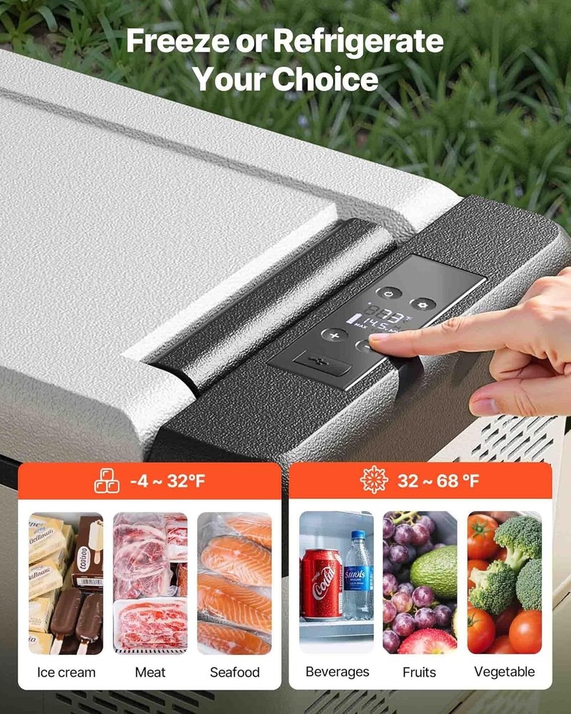 10 Quart 12 Volt Portable Mini Freezer Car Compressor Fridge Cooler