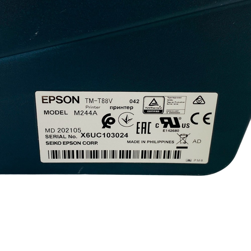 Epson TM-T88V Compact POS Thermal Receipt Ticket Printer USB LAN BUNDLE