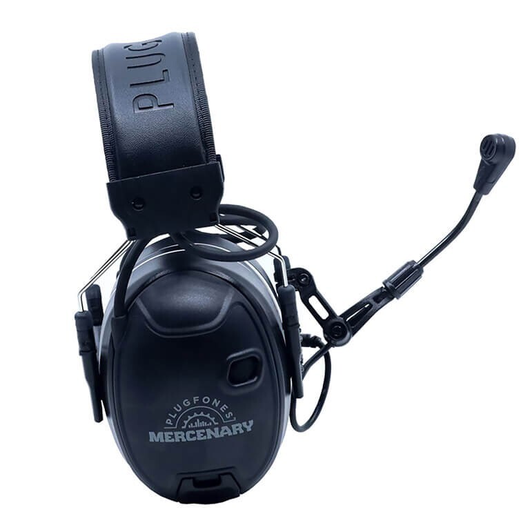 Plugfones Wireless MERCENARY Bluetooth, EarMUFFS, Headphones Noise Cancelling