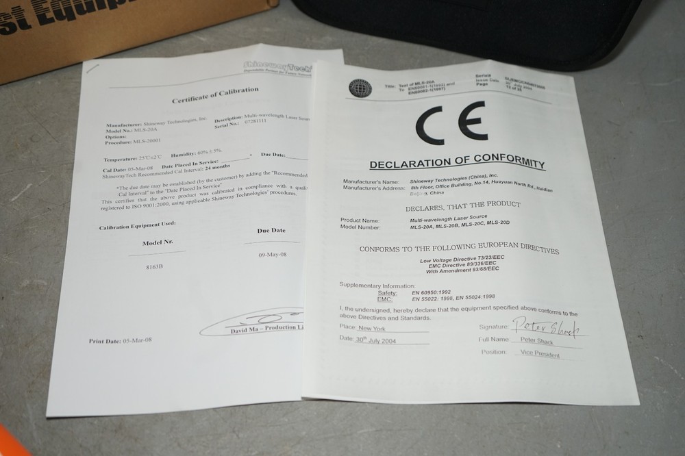 ^ Shineway Tech MLS-20A Multi-wavelength Laser Source #X5272