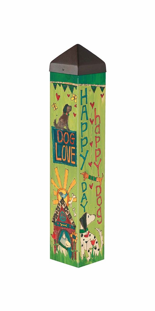 Studio M 20" Art Pole Happy Dog