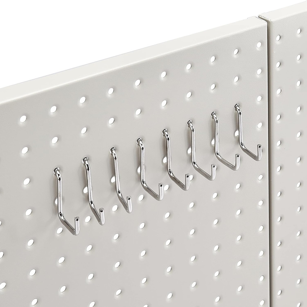 Rectangular Metal Pegboard Wall Organizer, Tool Storage Organization System, Rus