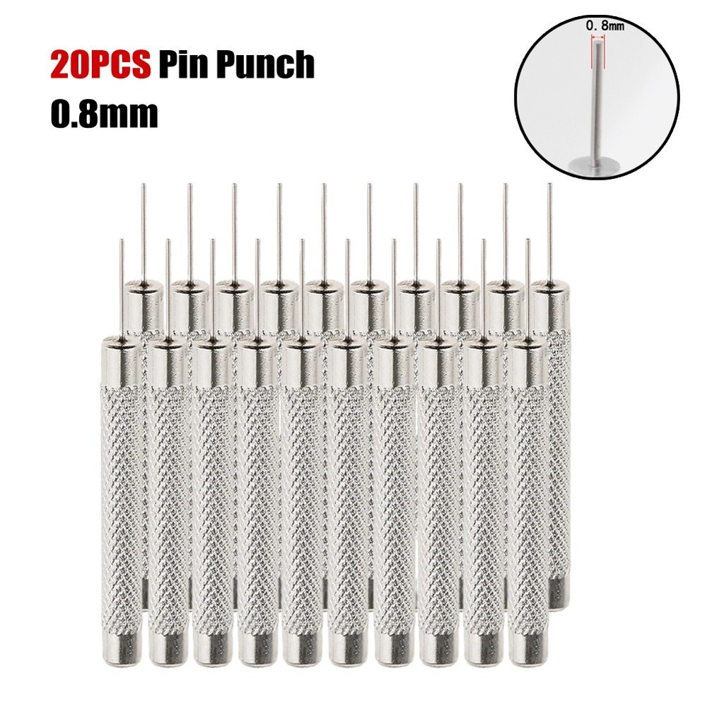 Pin Punch 20 Pcs Hand Tools Remove And Adjust Watch Workshop Equipment