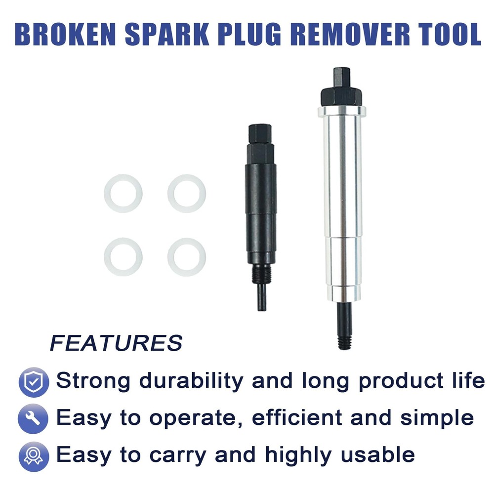 DOPPAPS 65600 Broken Spark Plug Remover Tool Kit Removal Plug...