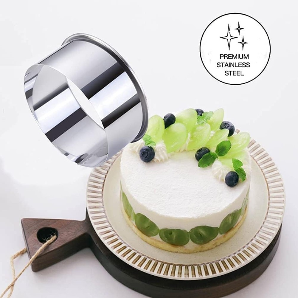 Gradated 5 Sizes Round Cookie Cutters - Durable & Dishwasher Safe