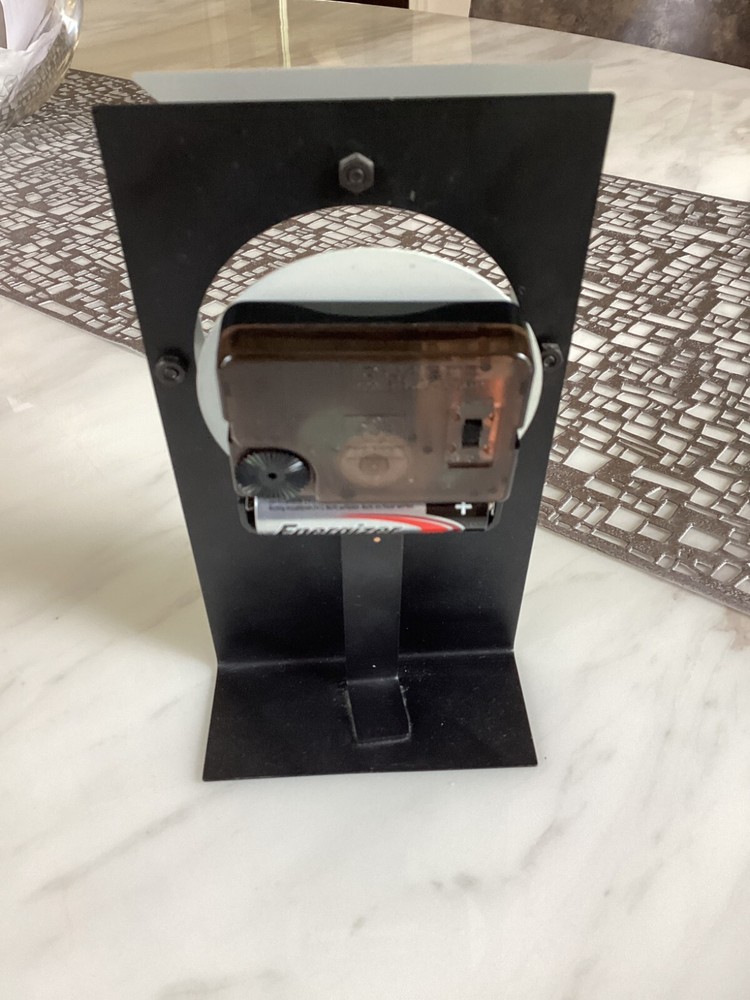 Vintage Abstract Postmodern Memphis Style 3 D Desk Clock