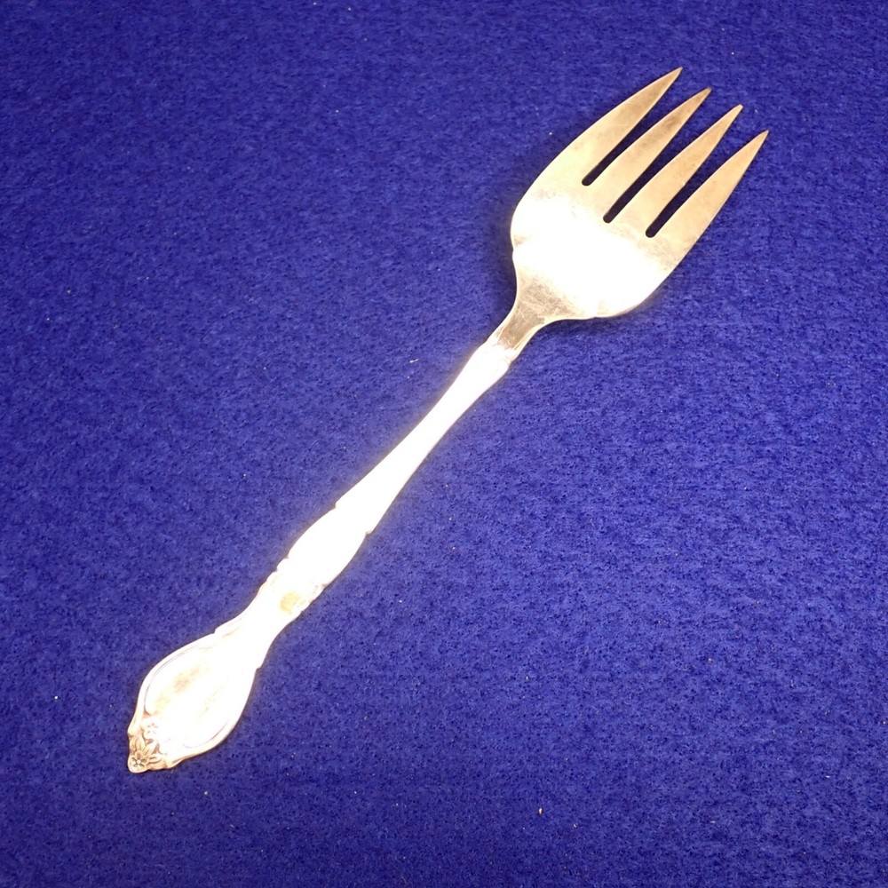 ONEIDA Canada Meat Serving Fork Vintage Community Silverplate AFFECTION ~S03