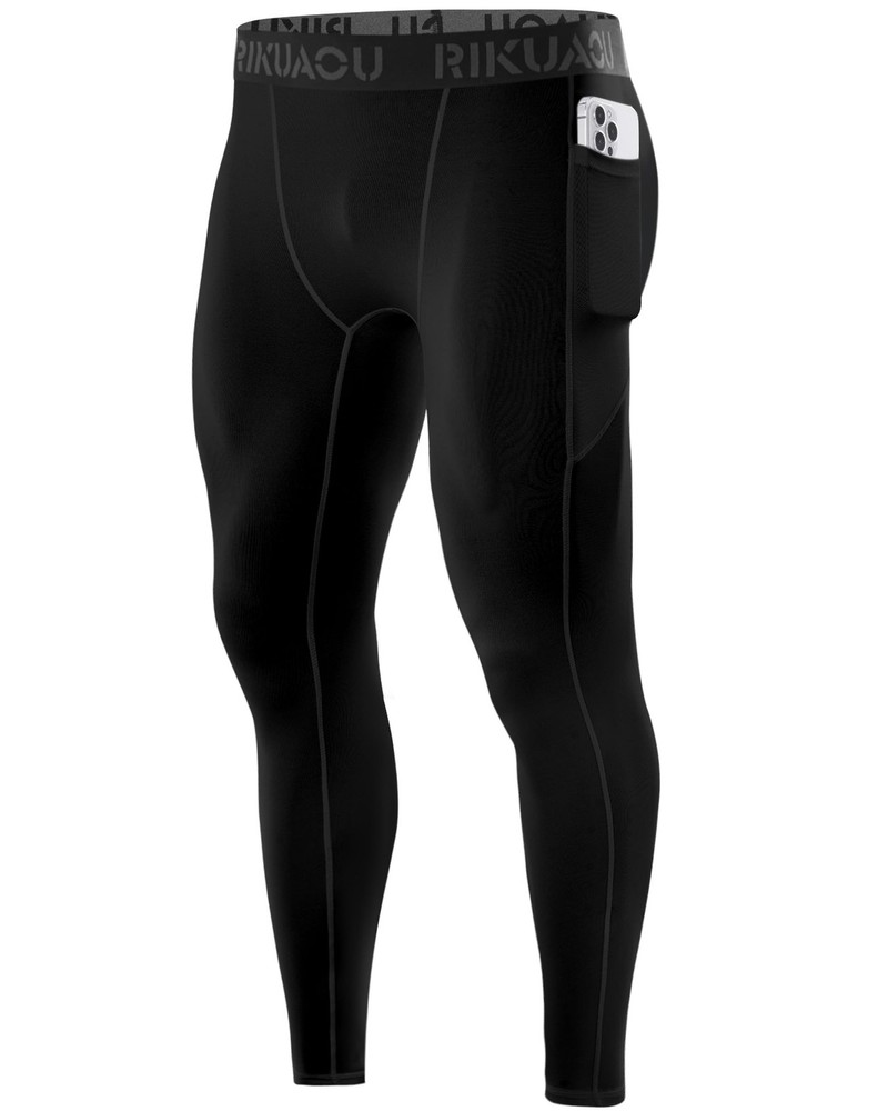 Men’s Compression Pants Running Leggings Athletic Base Layer Workout Tight