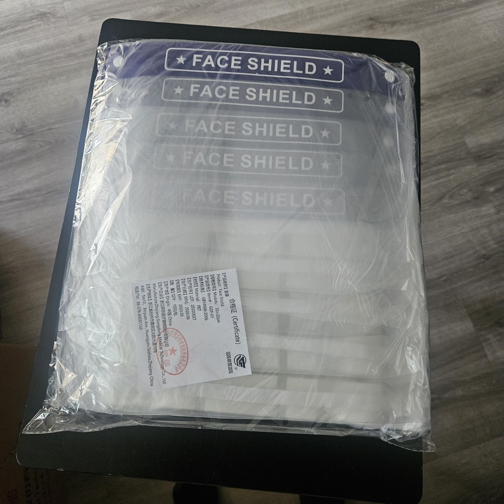 4 Boxes Of Face Shields, 800 Total!