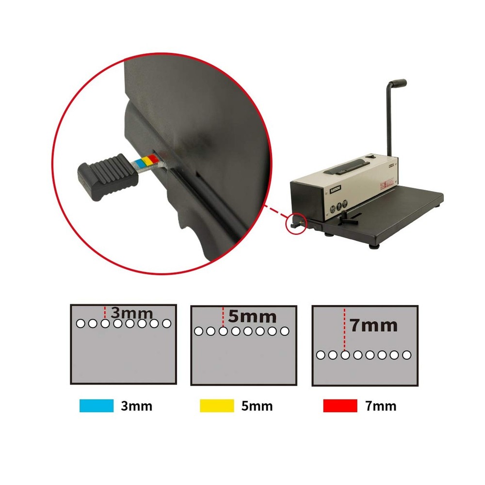 Rayson PD-1501 Coil Binding Machine with Electric Coil Inserter - Professiona...