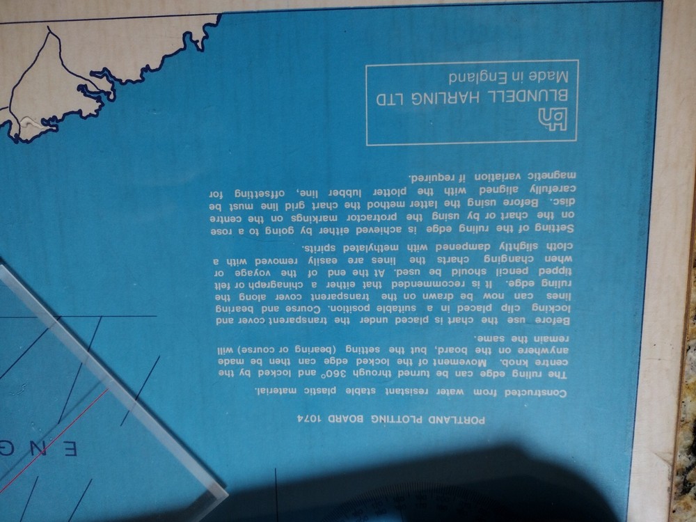 Marine Navigation PORTLAND COURSE PLOTTER Vintage P1074