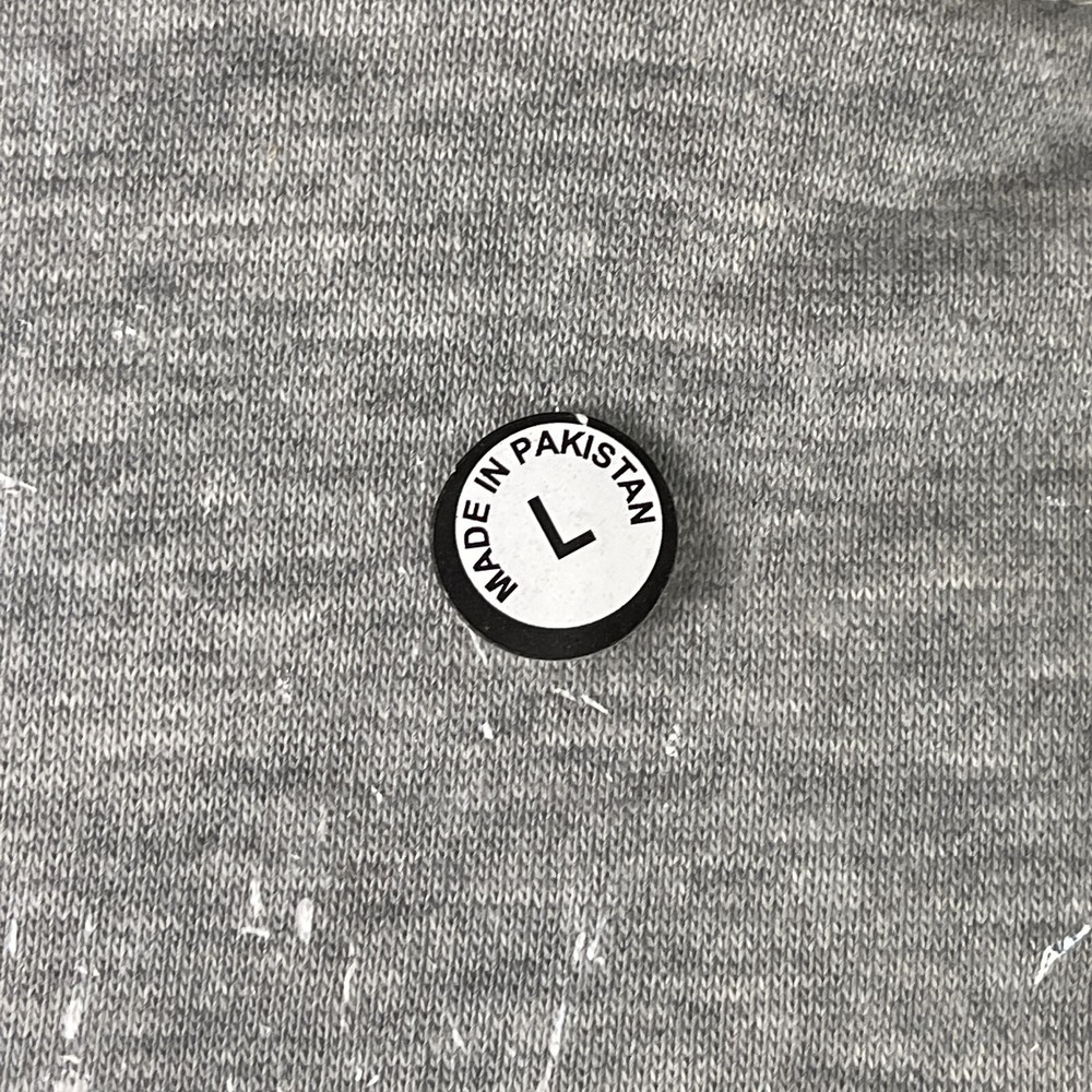 NEW SP Logo Pull Over Hooded Sweatshirt - Grey - Large