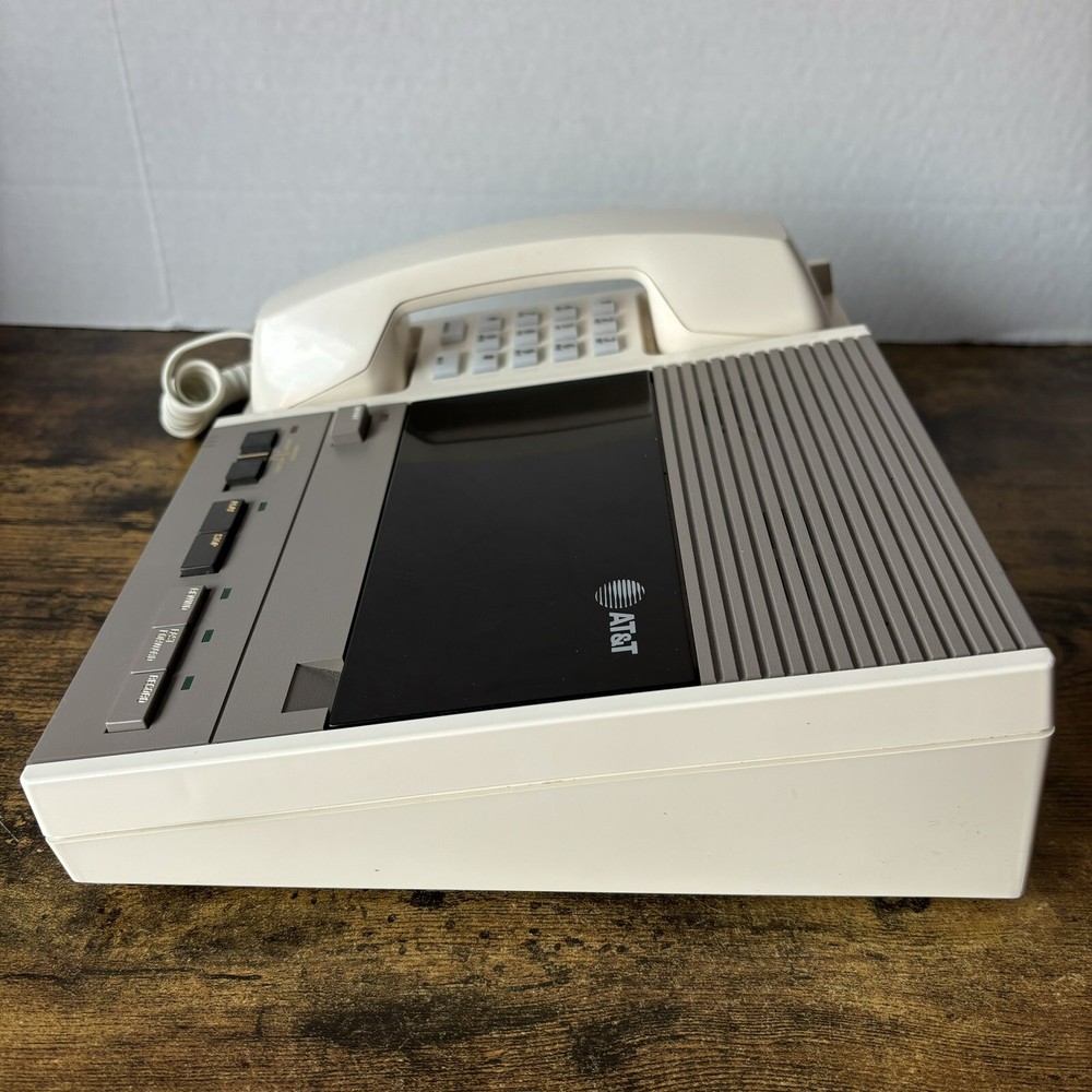 AT&T Model 1510 Answering System Retro 2-Way Programmable Office Phone - White