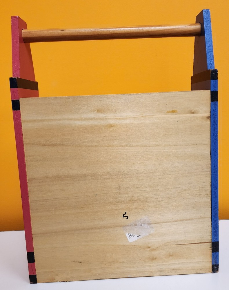 Solid Wooden Crayon/Coloring Book Holder Carrier Nice