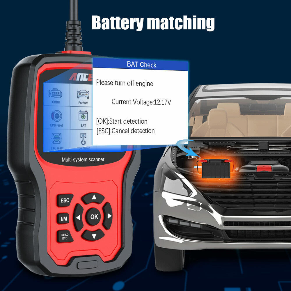 ANCEL VD700 Full System Scanner Diagnostic ABS SRS EPB OBD2 Code Reader For VAG