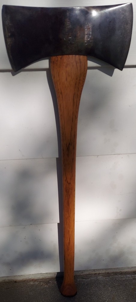 Vintage American Ax 3 3/4lb Double Bit Axe Amish Handle