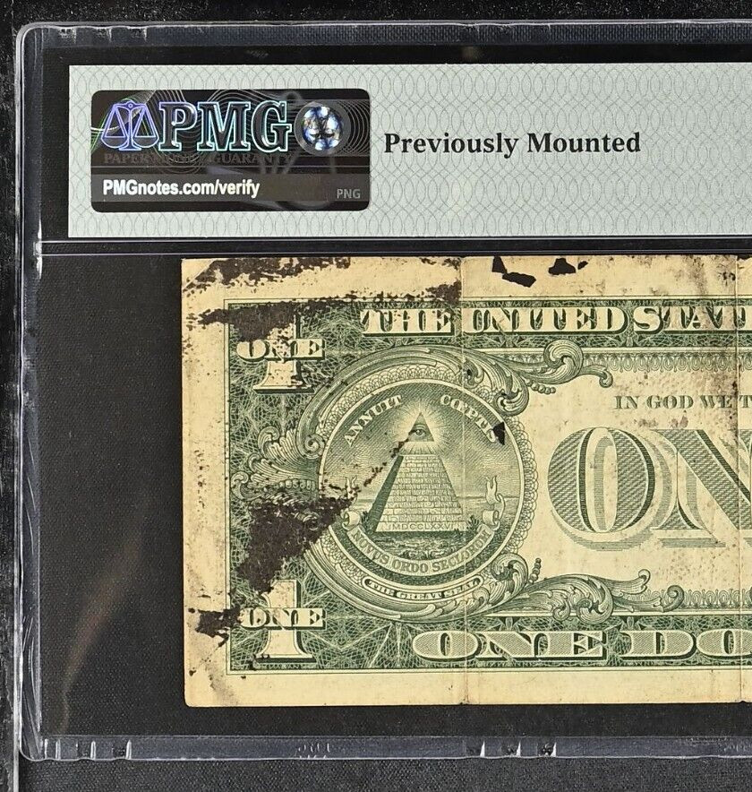 PMG20 STAR NOTE PREVIOUSLY MOUNTED BLACK SMEARS SOLID 5 1S 1245*