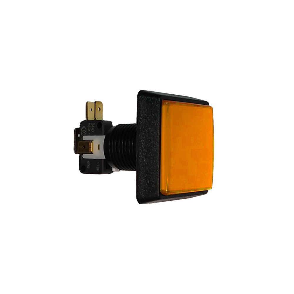 Pushbutton- Large - Square - Illuminated with Microswitch#161- D54-0004-3